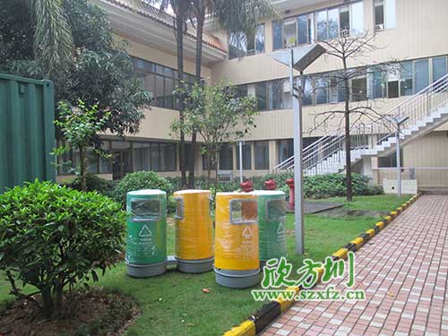 韶關(guān)物業(yè)分類玻璃鋼垃圾桶，提升社區(qū)好環(huán)境。