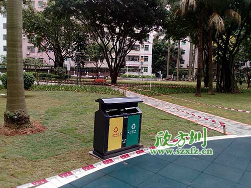 韶關(guān)機關(guān)鋼制垃圾桶，欣方圳量身定做